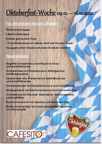 Oktoberfest 2022 Speisekarte Seite 2