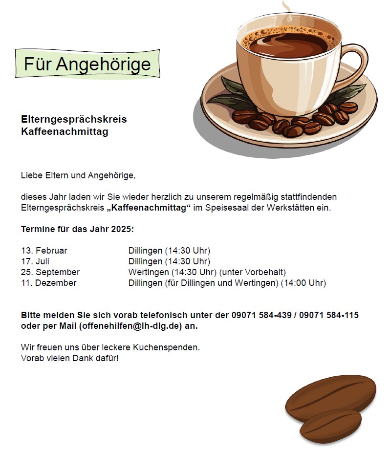 Kaffeenachmittage 2023