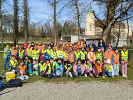 5. Gemeinsame Flursäuberungsaktion mit dem BBB und der Grundschule Lauingen.