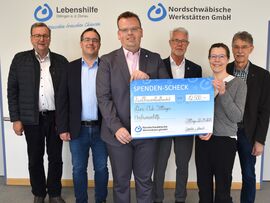 Großzügige Spende des Lions Club Dillingen an die Lebenshilfe Dillingen