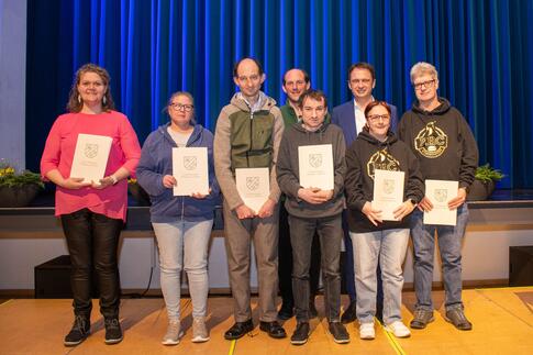 Gruppenfoto Sportlerehrung