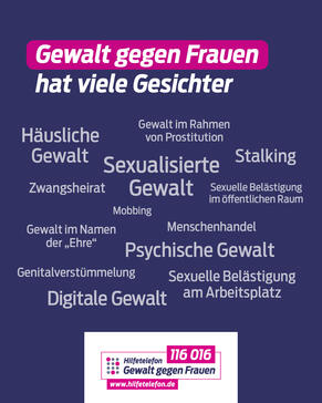 Gewalt gegen Frauen hat viele Gesichter Bild