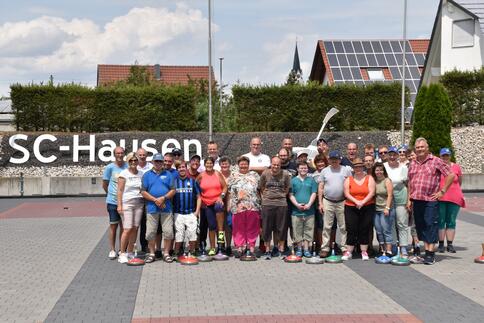 Die Lebenshilfe beim Stockschießen!