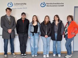 Drei Firmlinge zu Gast in unseren Nordschwäbischen Werkstätten