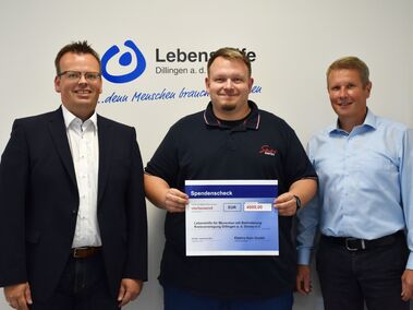 Danke an die Firma Kain für die großzügige Spende